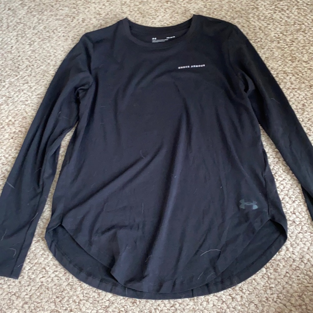 Womens Black Under Armour Long Sleeve M